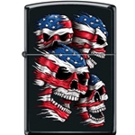 Zippo Flag Skulls 02663
