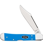 Case Light Blue Synthetic Handle Mini CopperLock 68902 - Engravable
