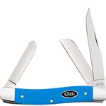 Case Light Blue Synthetic Handle Medium Stockman 68906 - Engravable