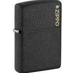 Zippo Black Crackle w/ Zippo Logo 236ZL