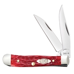Case Dark Red Bone Tiny Trapper CS 31944 - Engravable