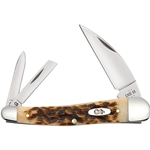 Case Amber Bone Seahorse Whittler 30094 - Engravable