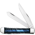 Blue Line Stripes of Service Color Infusion Trapper 9578 - Engravable