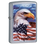 Zippo Mazzi Eagle with Flag 24764