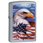 Zippo Mazzi Eagle with Flag