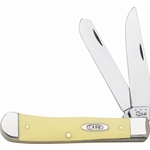 Yellow Handled Trapper 161 CS - Engravable