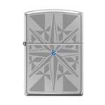 Zippo Star with Blue Swarovski Crystal