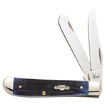 Navy Blue Bone Mini Trapper 2838 Engravable