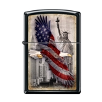 Zippo Soaring Eagle and Statue of Liberty