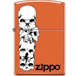 Zippo Skulls-Orange Matte 70748