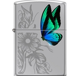 Zippo Butterfly and Flower