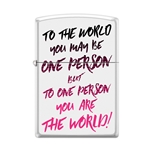 Zippo To The World-One Person 54340
