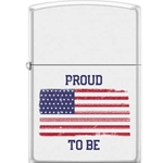 Zippo Proud to be American Flag, 12637