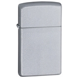 Zippo Plain Satin Chrome-Slim 1605