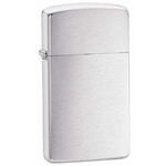 Zippo® Plain Brushed Chrome-Slim