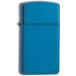 Zippo® Plain-Slim-Sapphire