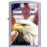 Zippo Land of the Free...Because of the Brave 66785