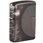 Zippo 360 Multicut Wolf Howling Heavy Walled Armor Black Ice 49353