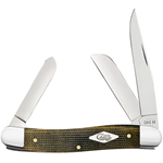 Green and Black Micarta Medium Stockman 23471 - Engravable