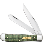 Green Curly Oak Trapper 64070 - Engravable